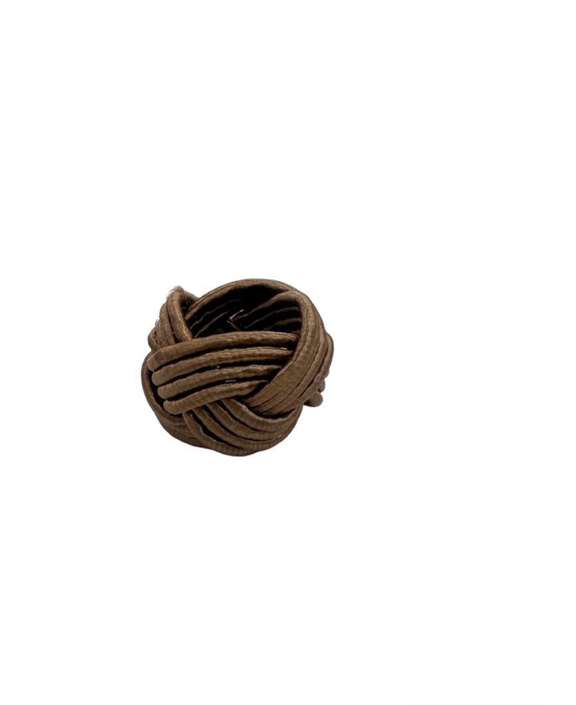 Cotton Knot Napkin Ring - 6 per pack, a stylish and durable accessory for your dining experience.