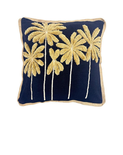 Cushion cover featuring a palm tree motif. Durable, eco-friendly, and comfortable. Perfect for any occasion.