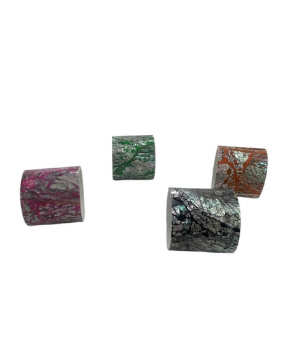 Stylish and durable napkin rings featuring mixed patterns - 6 per pack.