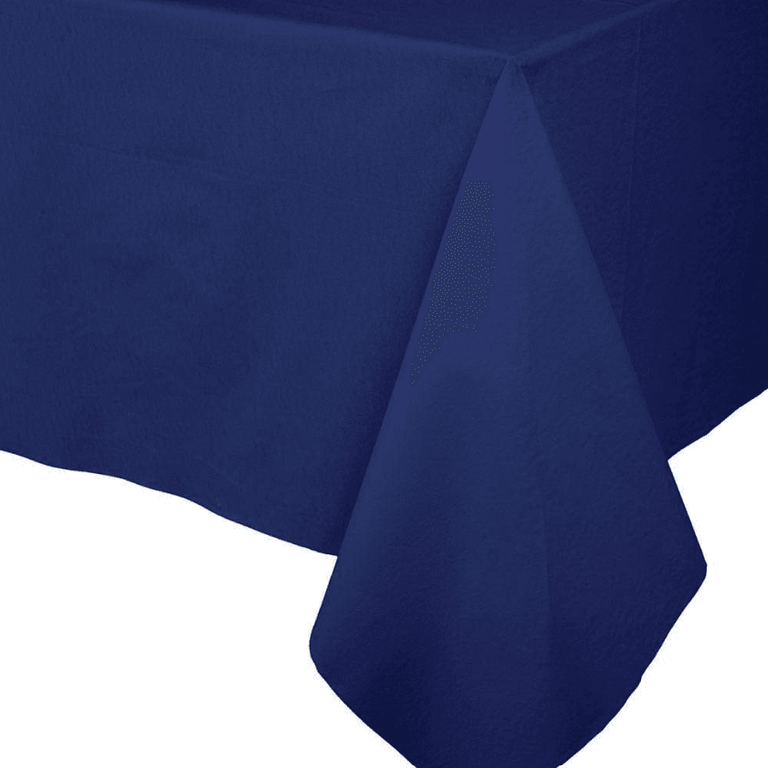 Paper Linen Solid Table Cover - a plush and textural tablecloth alternative for your next event. Durable and absorbent, it protects surfaces.