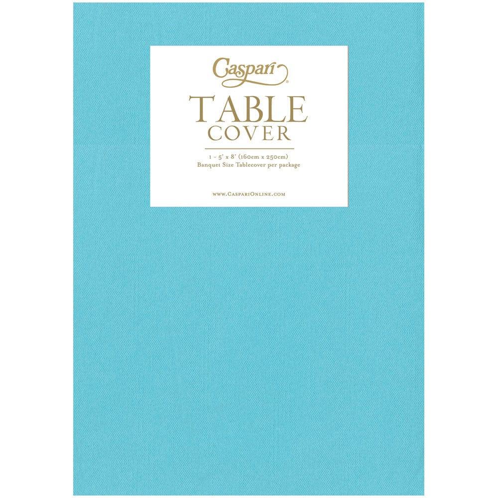 Paper Linen Solid Table Cover - a reusable, plush tablecloth alternative with beautiful colors and finishes, coordinating with Caspari designs. Durable and absorbent material for surface protection.