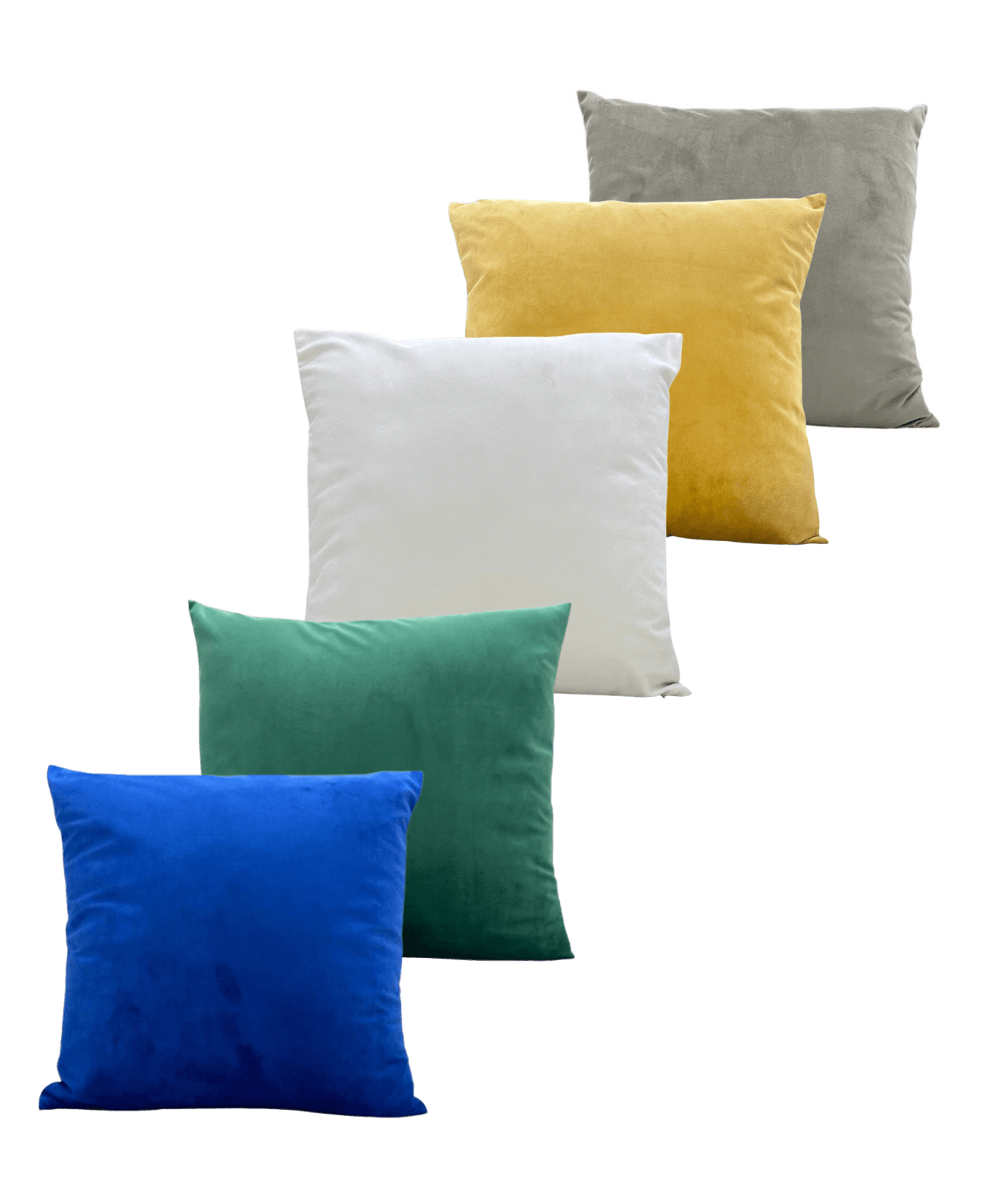 Velvet Cushion, a comfortable and eco-friendly throw pillow for any occasion. Available in various designs, colors, and sizes. Sold individually.