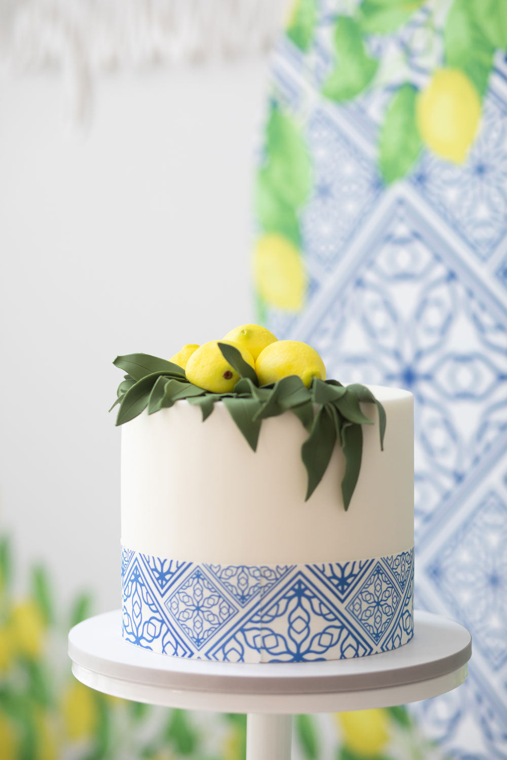 Mediterranean Lemon Theme Cake