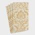Baroque Paper Guest Towel Napkins in Gold - a stack of elegant, triple-ply napkins featuring a striking motif and durable design. 15 per package.