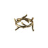 Brass Swirl Napkin Ring with intricate branch design, adding a stylish touch to your dining experience.
