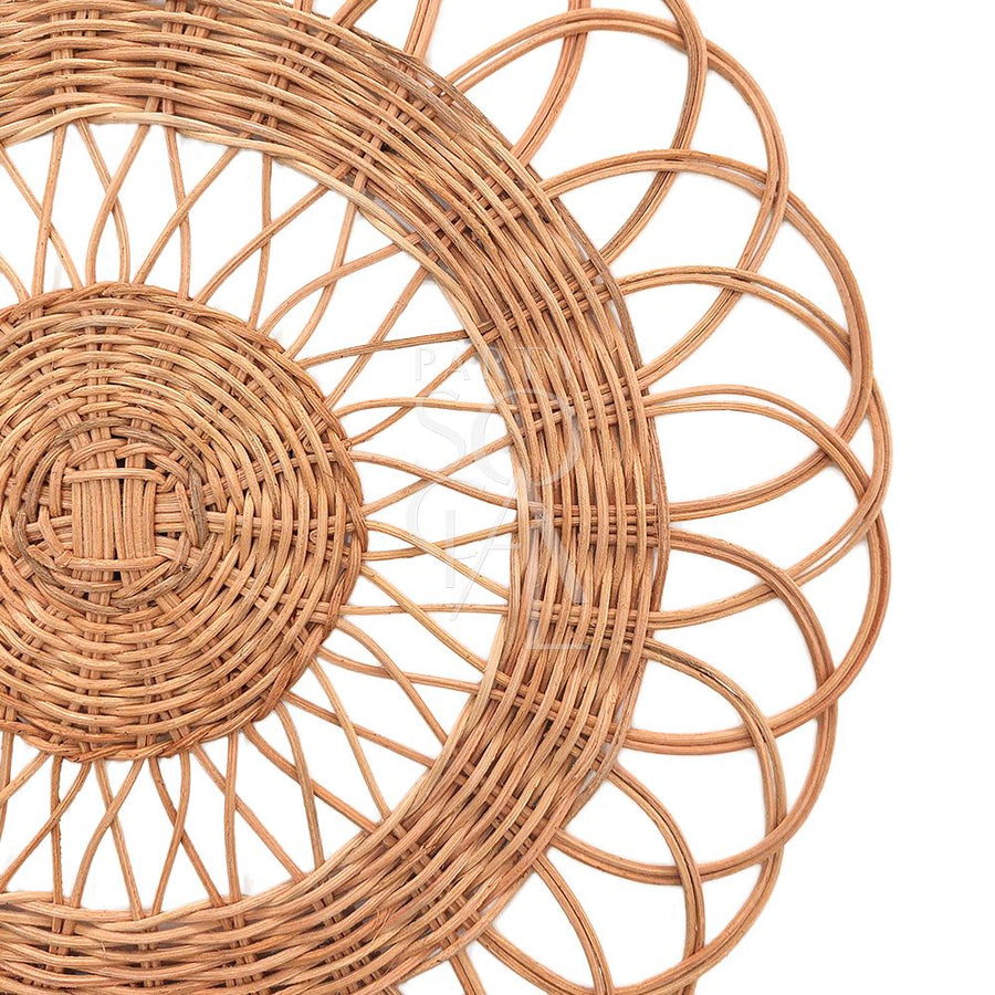 CHARGER PLATE - NATURAL RATTAN WIRE
